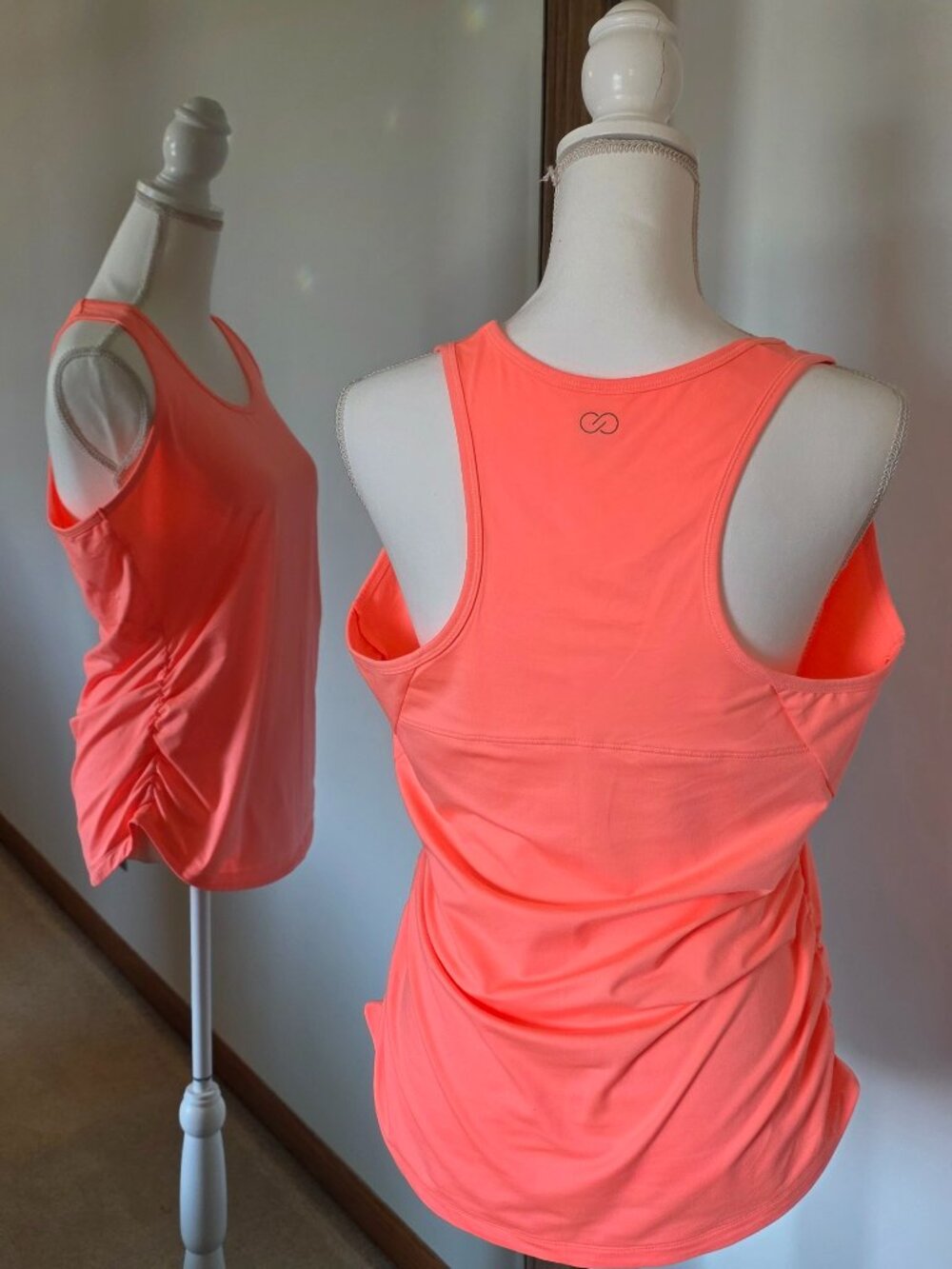 Calia Racerback Ruched Tank Top - Picture 3 of 4
